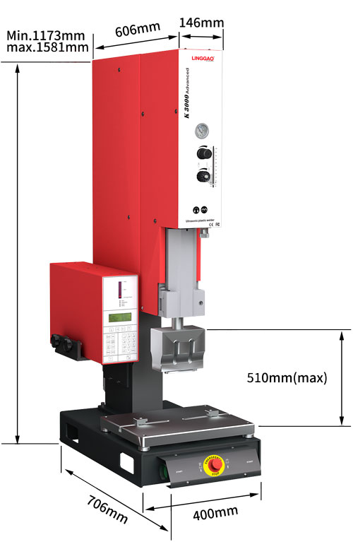 灵高超声波塑料焊接机 20kHz 2000/3000W K3000 Advanced