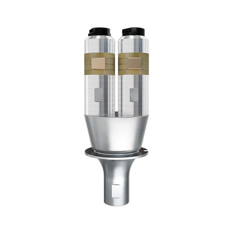 15kHz-4200W 力铂源超声波换能器 双柱直筒(银黄)